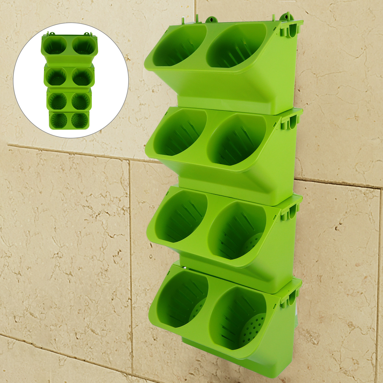 مجموعة من 4 قطع من أوعية الزرا - مراجعة Self-Watering Planter وسعره