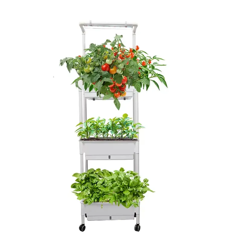 نظام زراعة عمودي متحرك بثلاثة  - مراجعة Self-Watering Planter وسعره