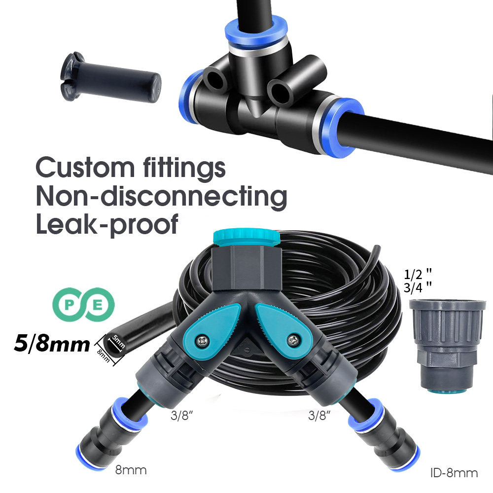 طقم رشاش بخرطوم PE 5/8 مم، مضخ - مراجعة Automatic Plant Waterer وسعره