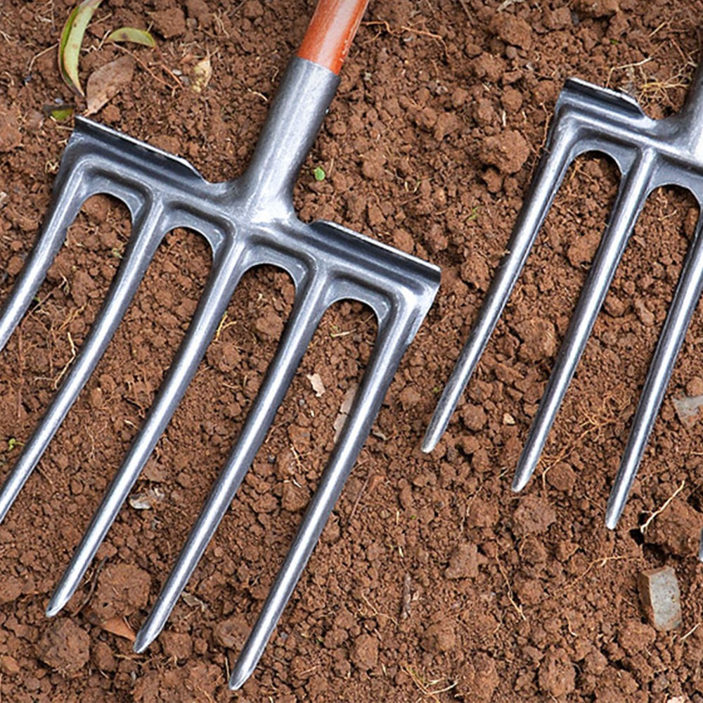 شوكة حفر قوية من الفولاذ عالي  - مراجعة Spade Digging Fork وسعره