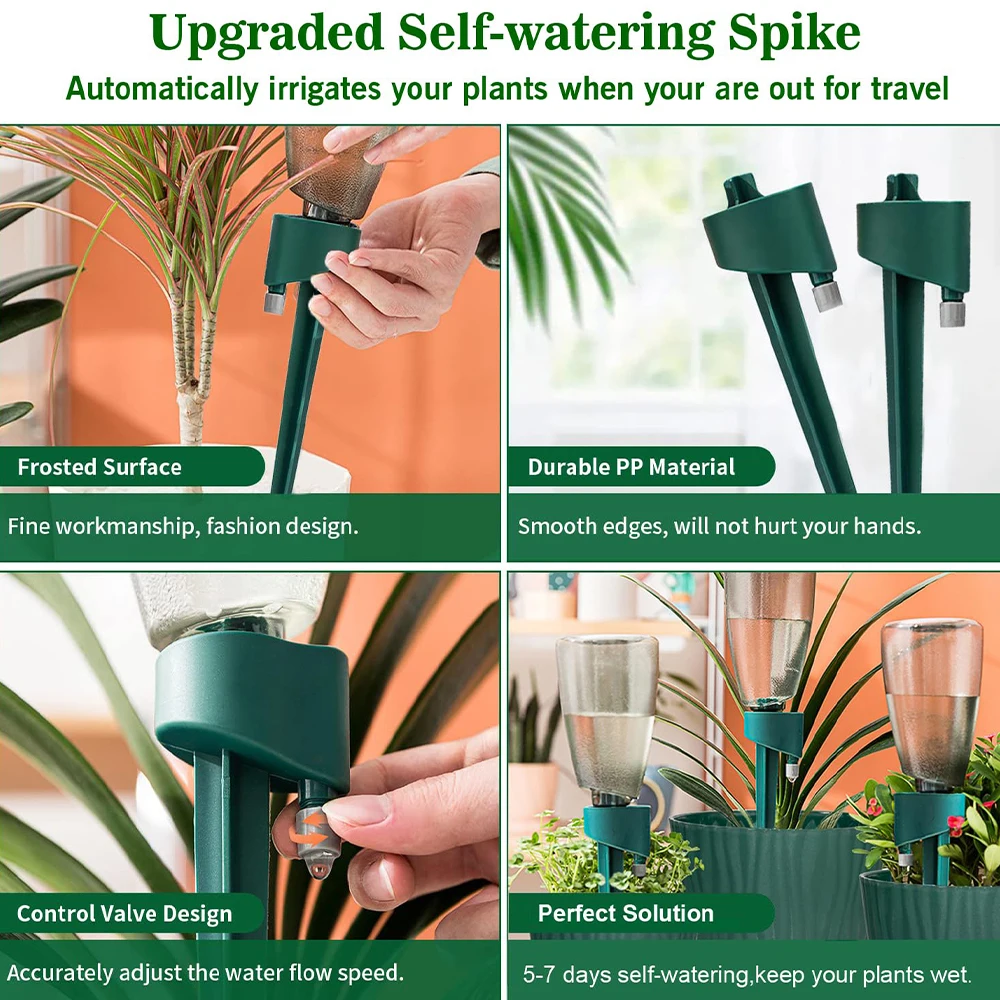 قطعة واحدة من أوتاد الري الذات - مراجعة Automatic Plant Waterer وسعره